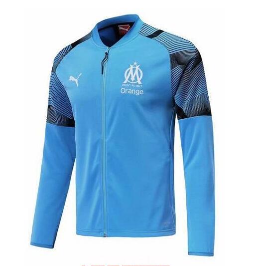veste de foot homme olympique marseille 2020 bleu